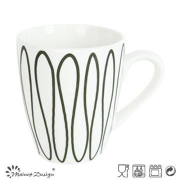 Caneca luxuosa simples 10oz do decalque da geometria